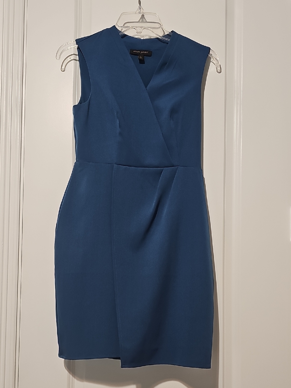 Banana Republic Deep Blue V-Neck Sheath Mini Dress
